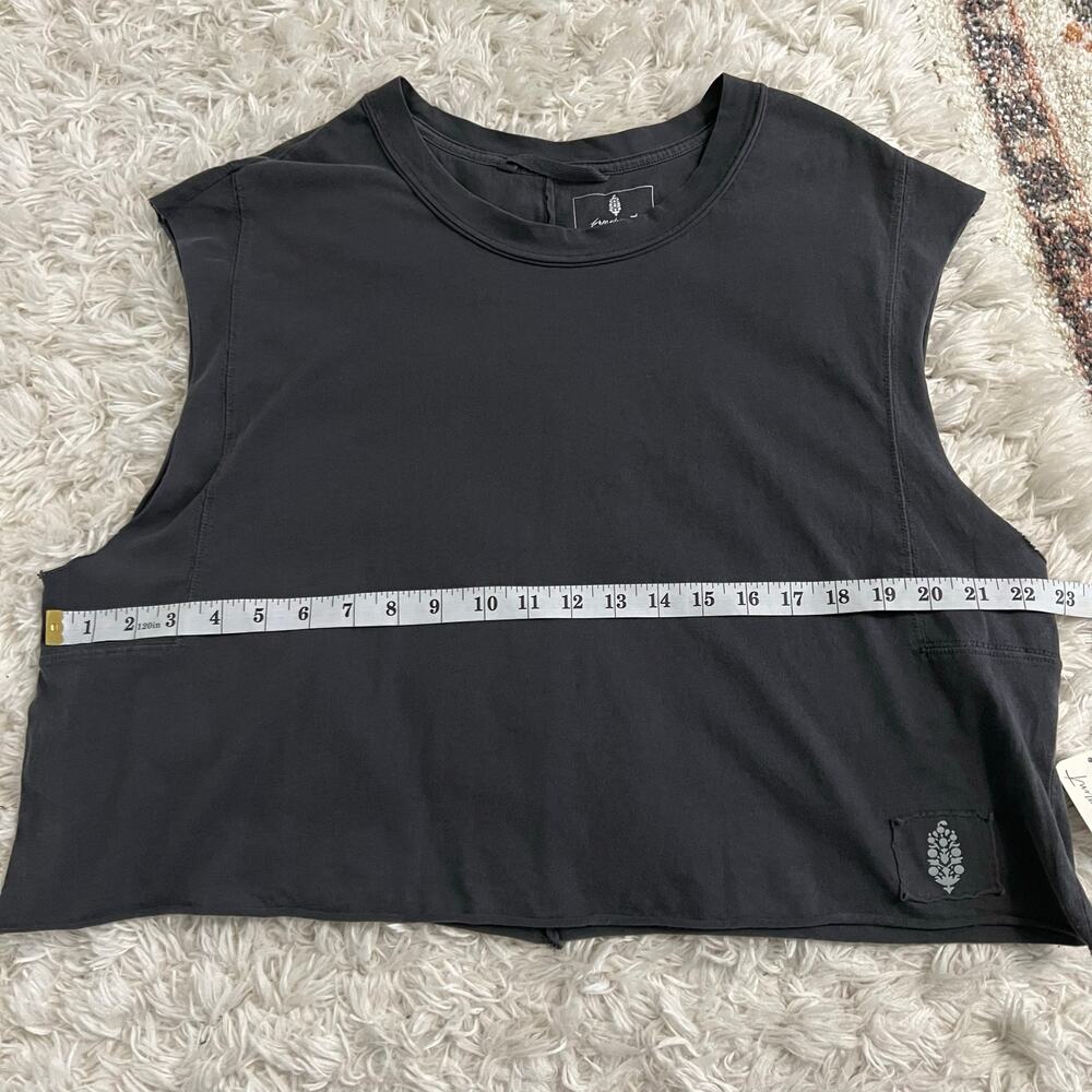 FP Movement Free People Washed Black Inspire Tank Size S - Picture 6 of 7